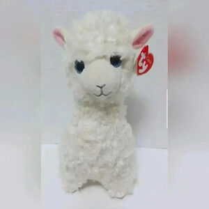 Ty Classic Lily  the Cream Colored Llama 12in Plush Stuffed Animal 2018 Retired